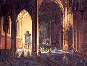 Neeffs, Peter the Elder Interior of a Gothic Church painting